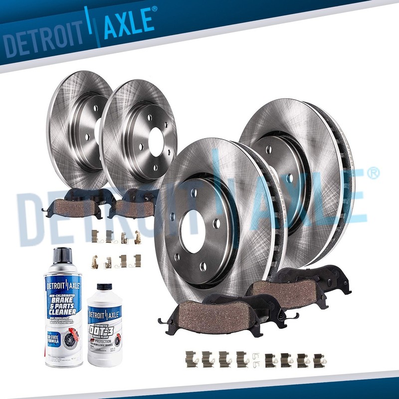 Front & Rear Disc Brake Rotors + Ceramic Pads for 2002 2003 Lexus RX300 2WD