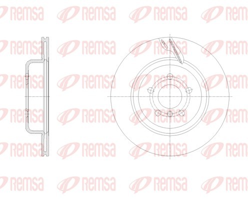 Remsa 62128.11 Brake Disc for BMW, Toyota