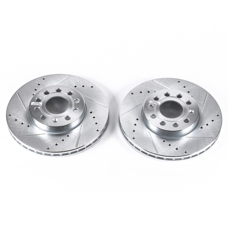 PowerStop Evolution Drilled & Slotted Rotors for 2011-2015 VW Beetle & Jetta gallery