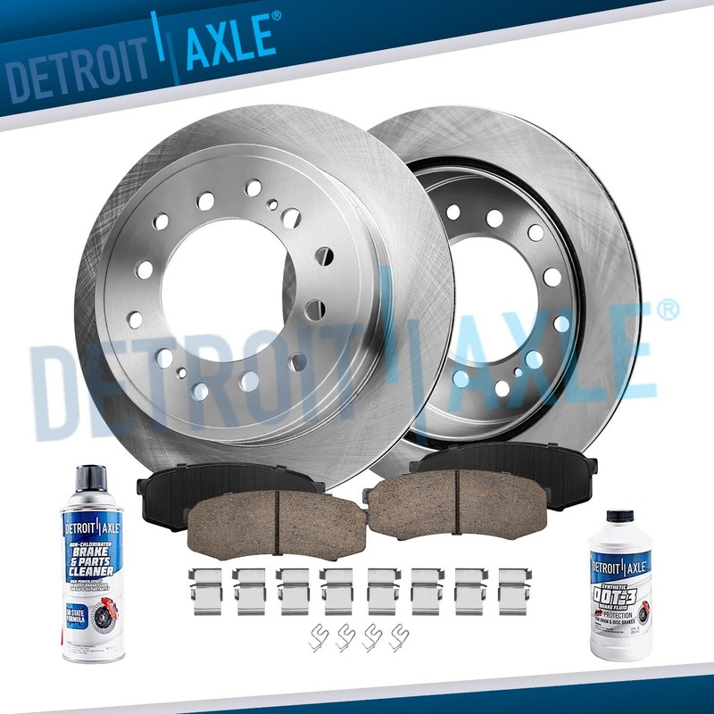 Rear Brake Rotors & Ceramic Pads for 2003 – 2007 Toyota FJ Crusier 4Runner GX470