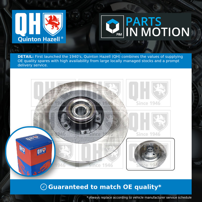 2x Brake Discs Pair Solid Rear 290mm BDC6167 Quinton Hazell Set 432027306R New