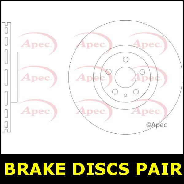 Brake Discs Pair Front FOR VOLVO S60 250bhp 2.0 19->ON Hybrid Petrol Apec gallery