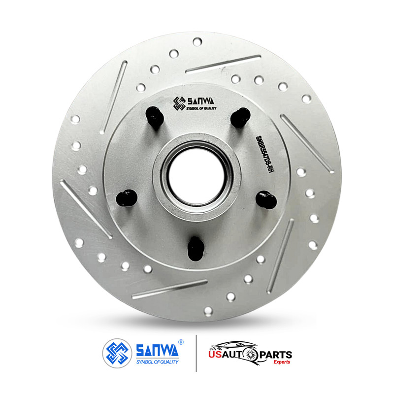 PAIR OF FRONT LH BRAKE ROTOR VENTED & GEOMET COATED D & S 267 mm FOR BUICK 82-95 gallery