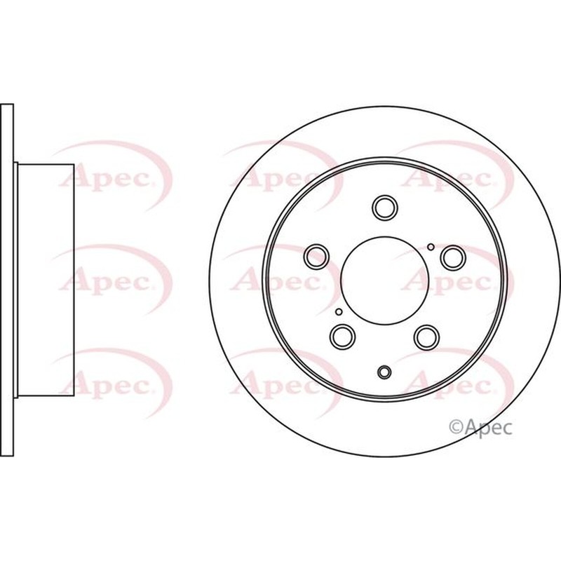 Apec Rear Brake Disc DSK2716 – OE High Quality Precision Engineered Part