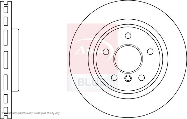 2X APEC Front Left Brake Discs for BMW 5 Touring 2010-17 348mm Solid SDK7125 gallery