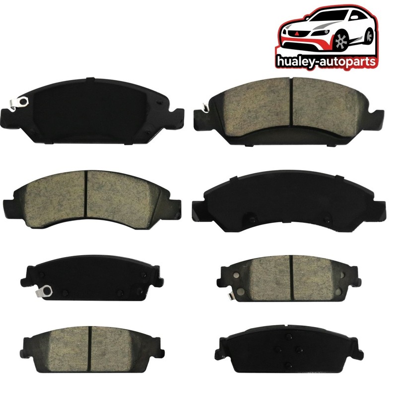 Front Rear 8Pcs Ceramic Brake Pads D1363 D1717 For GMC Yukon XL 2015-2020