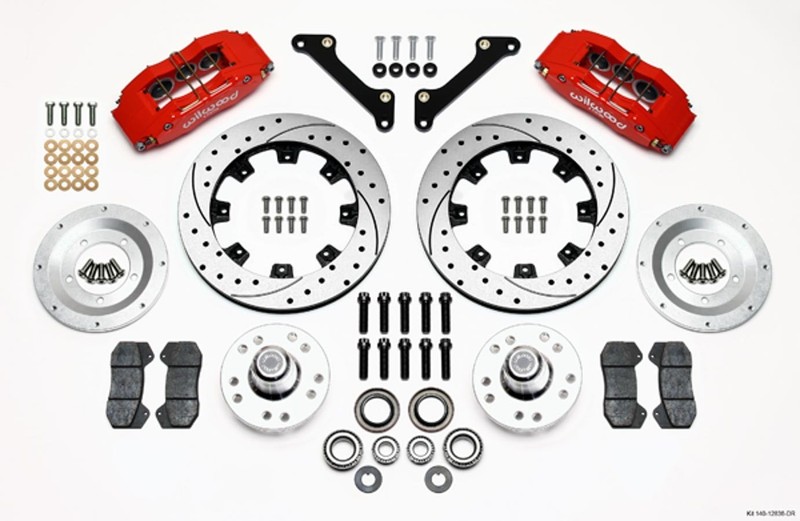 Wilwood Brakes 140 12836 Dr Brake Kit Front Camaro 79 81 12 19In Rotor