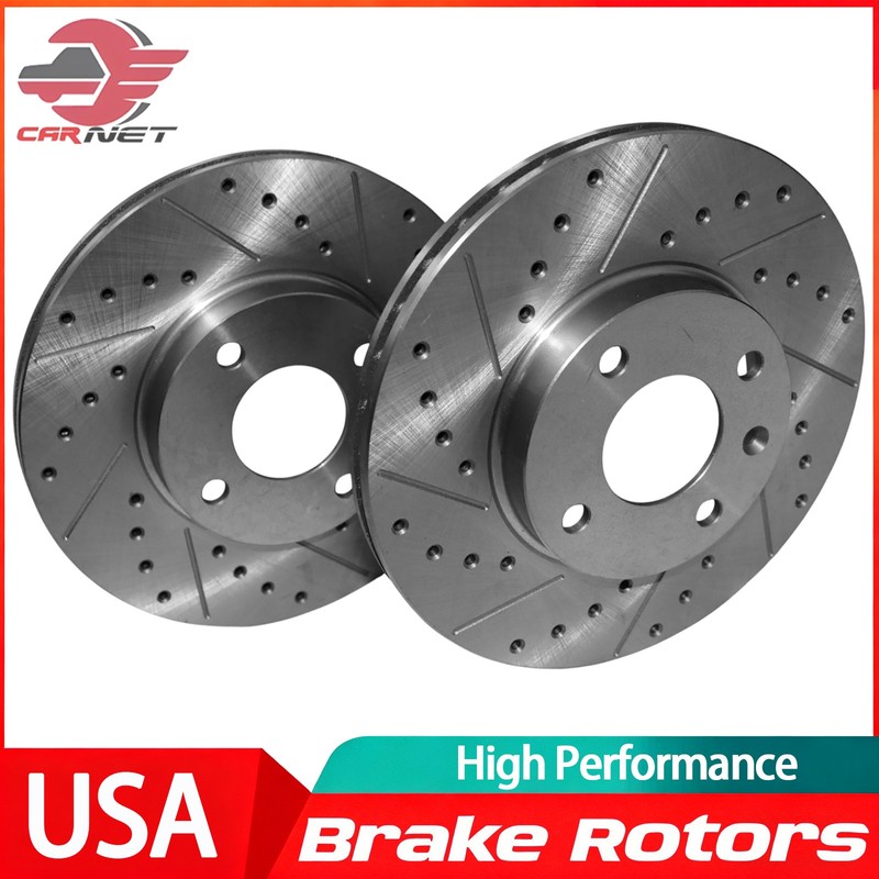 2x 256mm Front Disc Brake Rotors for Chevrolet Spark 2016 2017 2018 2019-2022