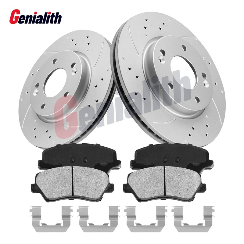 280mm Front Disc Rotors + Ceramic Brake Pad for Hyundai Elantra Kia Forte Forte5
