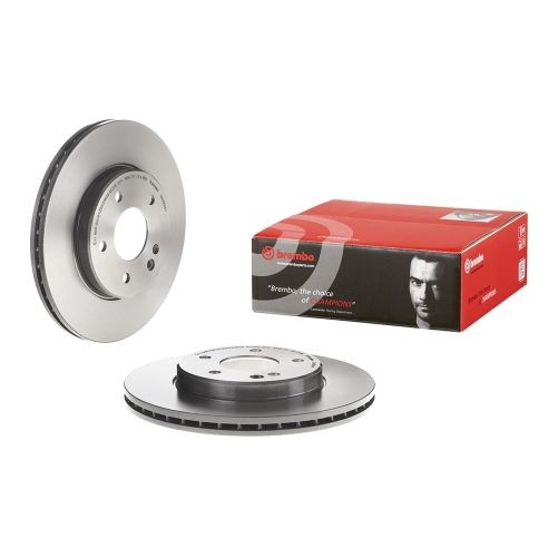 Brembo 09.4869.41 Disc Brake Rotor Front Gray Cast Iron For Mercedes-Benz C230