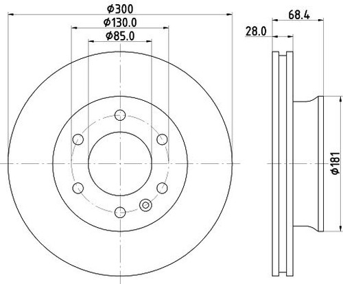 For Mercedes - Sprinter (906) 2006-2018 Front 300mm Brake Discs and Pads Tapy gallery