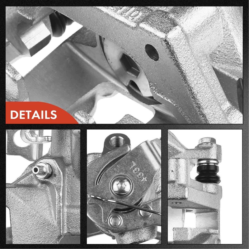 Rear Disc Brake Rotor & Pads + Brake Caliper for Jaguar X-Type 2002 2003 2004 gallery