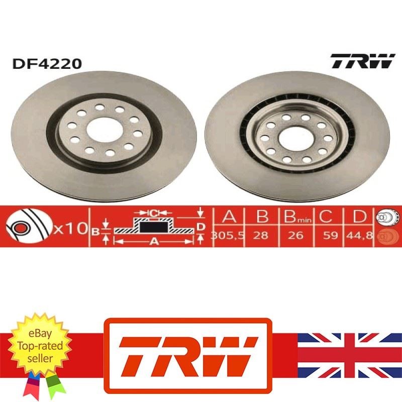 Brand New Brake Disc for Lancia THESIS 02-09 46776750