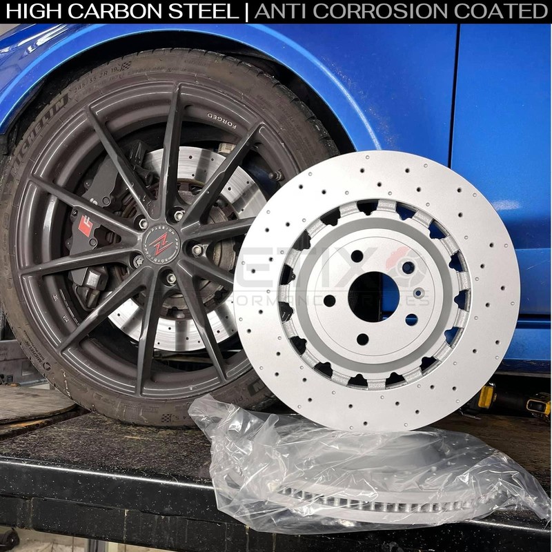 FOR AUDI RS3 8V 17-20 FRONT BRAKE DISCS TEXTAR PADS 370mm X 34mm 8V0615301R gallery