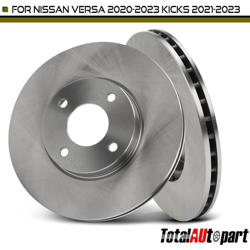 2x Disc Brake Rotors for Nissan Kicks 2018-2023 Versa 2020-2023 Front LH & RH