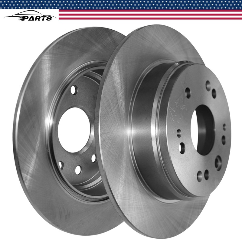 282mm Rear Left & Right Disc Brake Rotors for Honda CR-V 2002 2003 2004 L4 2.4L