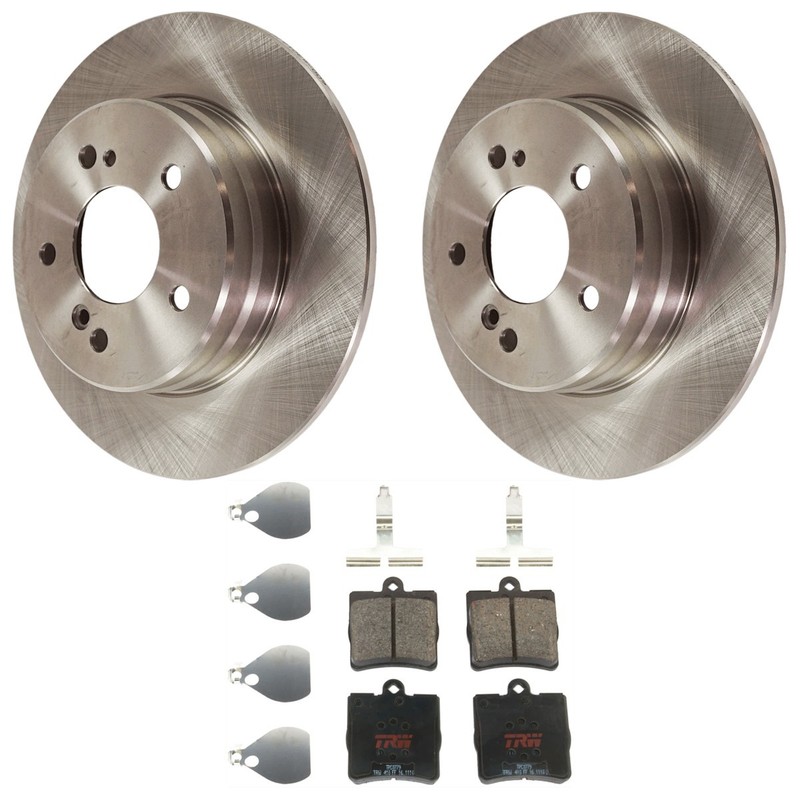KIT-072924-800 TRW Brake Disc and Pad Kits 2-Wheel Set Rear for MB Mercedes C230
