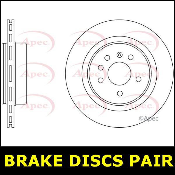 Brake Discs Pair Rear FOR SAAB 9-5 230bhp I 2.3 99->01 Petrol Apec gallery