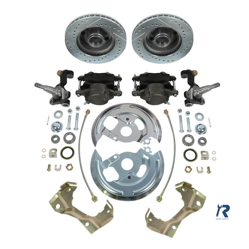 Power Disc Brake Conversion Kit Drilled&Slotted Rotors 11'' for Camaro 1967-1969 gallery