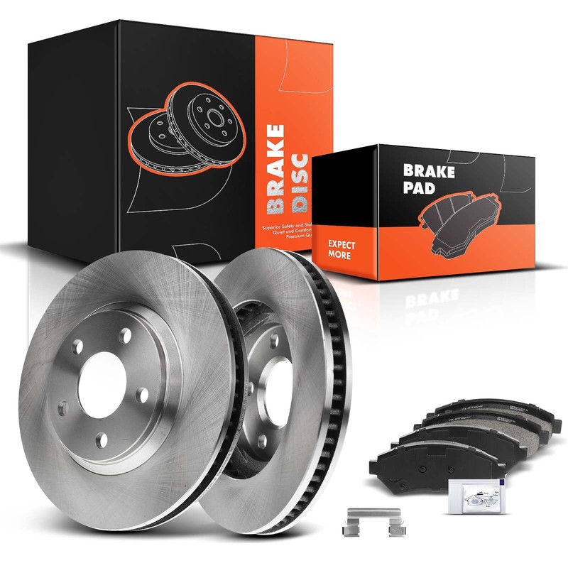 Front Brake Rotors & Ceramic Pads for Chevrolet Impala Cadillac Buick Oldsmobile