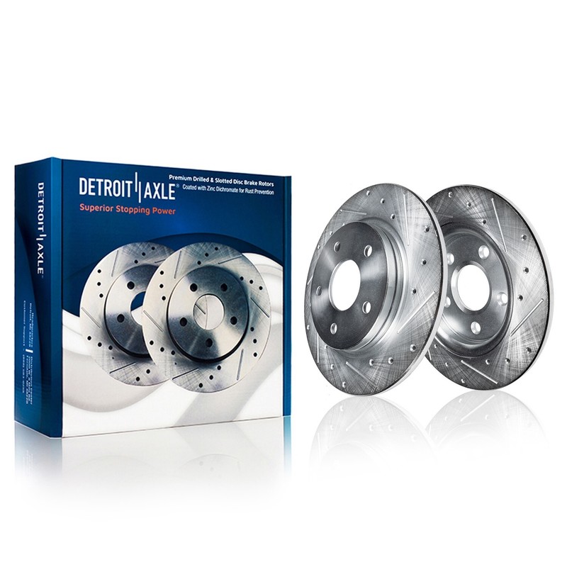 AWD 12.60'' Front and 11.93'' Rear Drilled Brake Rotors Kit for 2019 Mazda CX-5 gallery