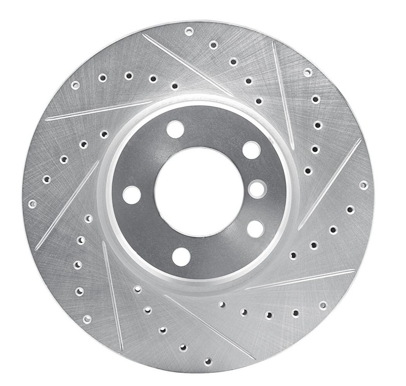 BMW 750iL Passenger Front Drilled Slotted Premium Brake Rotor DFC 361-31040R