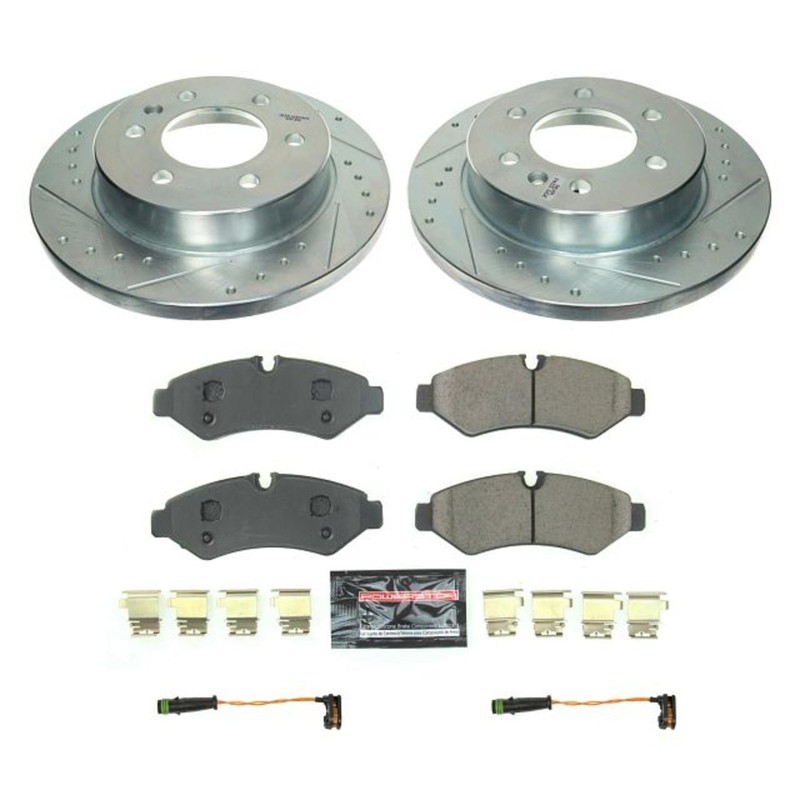 Powerstop Evolution Rear 298mm Discs & Pads Kit for Sprinter 1500 2500 eSprinter