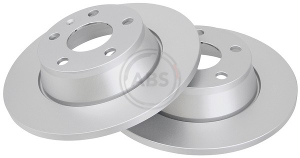 ABS 17860 Rear Brake Discs Pair 286mm Solid Fits Audi Tt 8J0615601