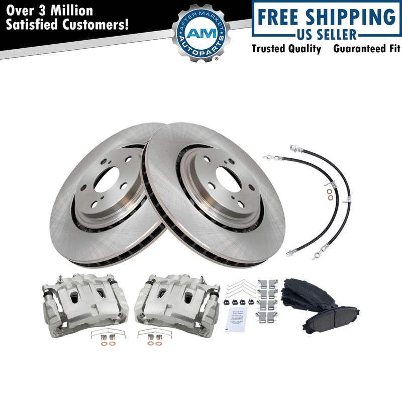 Front Brake Pad & Rotor Kit Ceramic Fits 2011-2020 Toyota Sienna