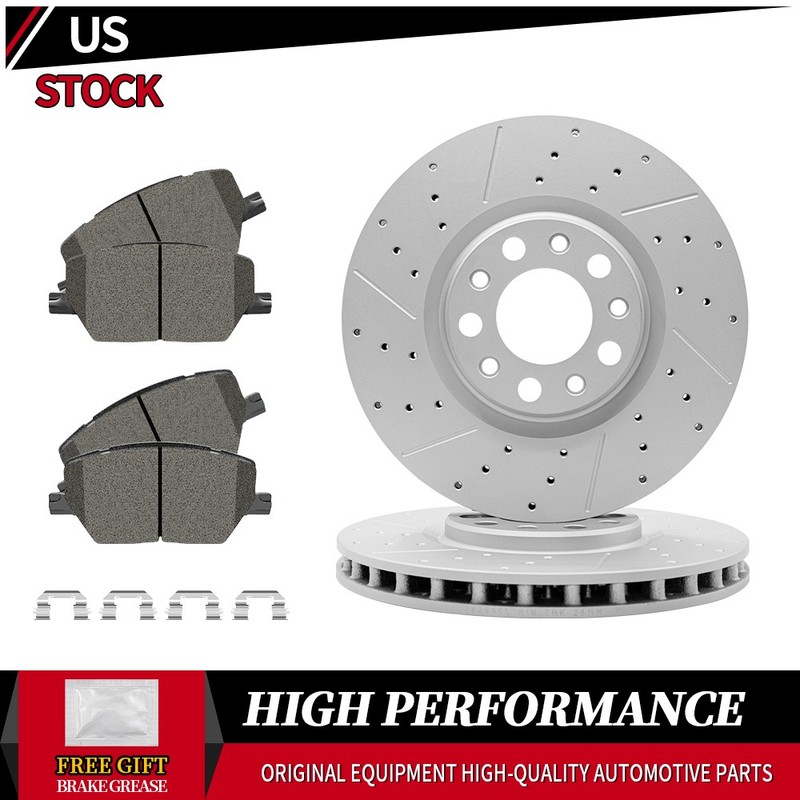305mm Front Disc Brake Rotors + Ceramic Pads For Jeep Compass Renegade Fiat 500X