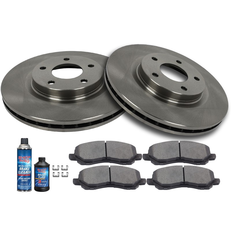 Front Disc Rotors Brake Pads for 2008-2014 Chrysler 200 Sebring Caliber Avenger