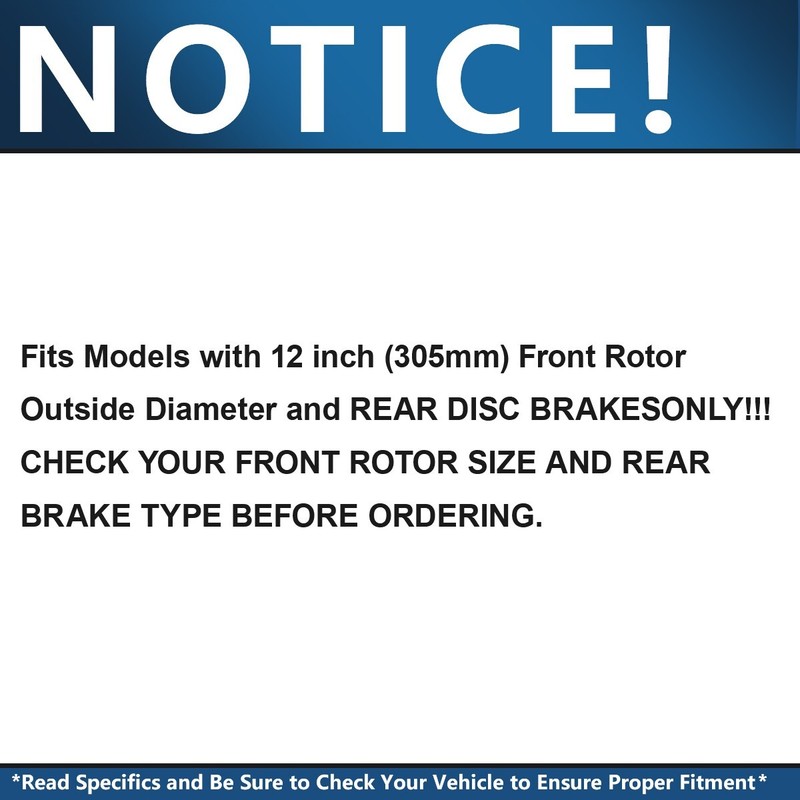 305mm Front Disc Rotors Brake Pads for Chevy Silverado Sierra 1500 GMC Yukon gallery