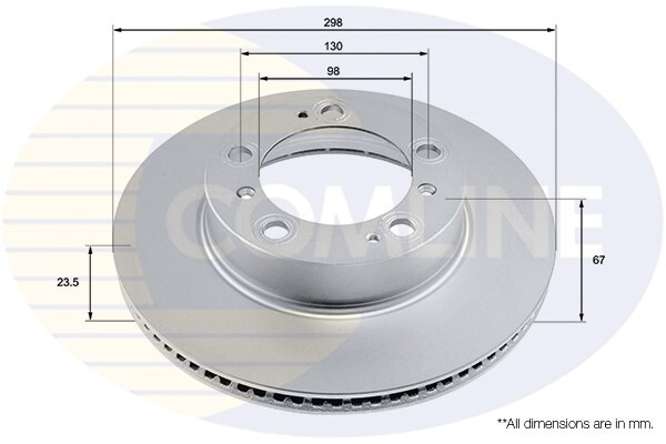 Fits Porsche Boxster Cayman 2.5 2.7 Comline Front Brake Disc 98635140105 gallery