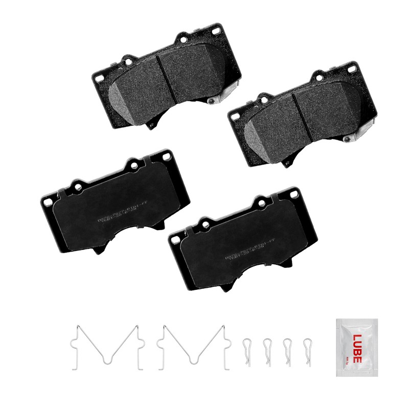 For 2010 -2021 Toyota 4Runner Front Rear Drilled Slot Brake Rotors Ceramic Pads gallery