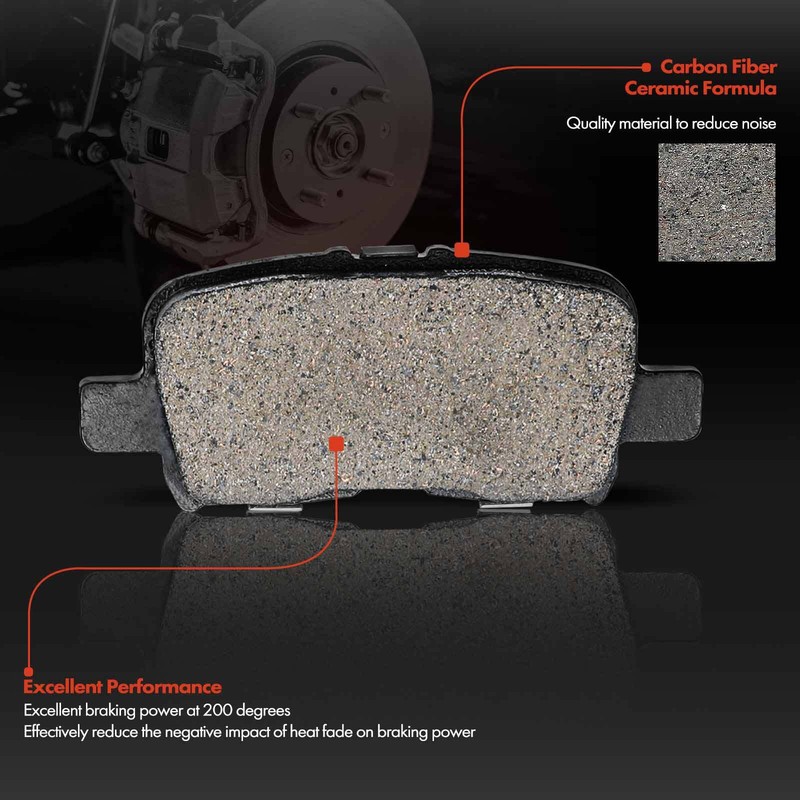 New Rear Drilled Brake Rotors & Brake Pads for Honda Odyssey 2002-2004 V6 3.5L gallery