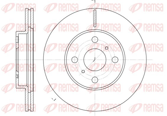 REMSA 6635.10 Brake Disc for BMW,BMW (BRILLIANCE),GEELY,TOYOTA