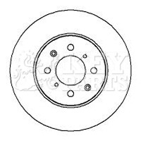 2x Brake Discs Pair Solid Front 262mm KBD4082 Key Parts Set SDB100500 GBD90841 gallery