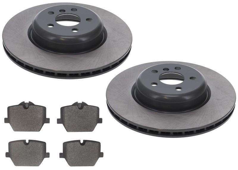 Rear Coated Disc Brake Rotors & Pads Fits BMW 430i M Sport 345MM 2021-2025