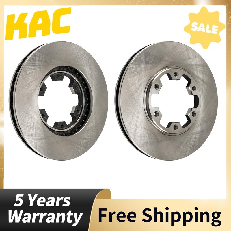 2x Front 283mm Vented Disc Brake Rotors Fit For Nissan Xterra Frontier 31158