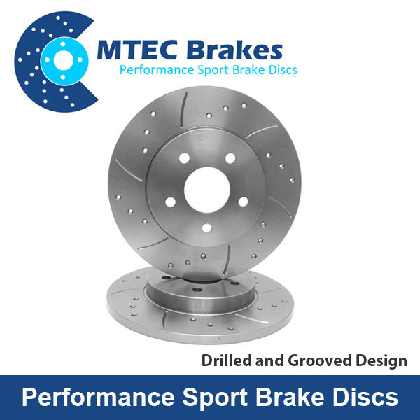 Mercedes E320 4-Matic W211 03-04 Drilled and Grooved Ha Brake Discs Solid
