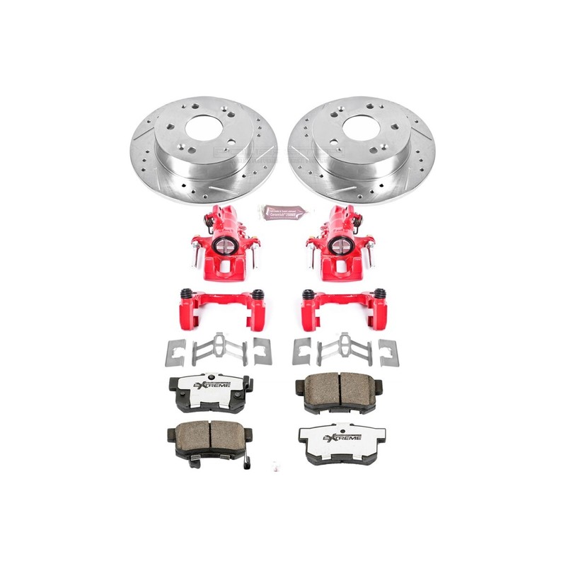 KC2270A-26 Powerstop Brake Disc and Caliper Kits 2-Wheel Set Rear for Acura RSX