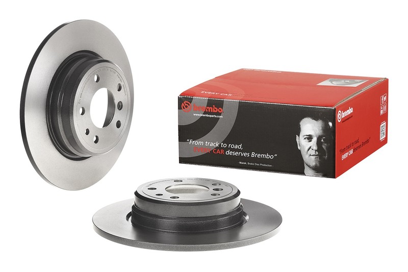 Brembo Rear Left or Right Brake Disc Rotor Solid 324mm 5 Lugs For BMW E38 E31