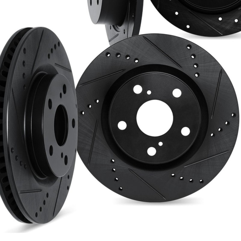 For Mercedes-Benz CLK320/CLK500 2003 2004 2005 Brake Rotor Front and Rear Vented gallery