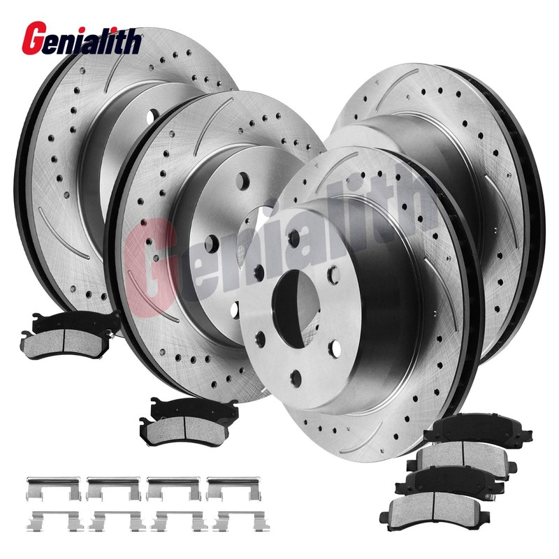 2WD Front Rear Rotors Brake Pads for Chevy GMC Suburban Avalanche Yukon XL 1500