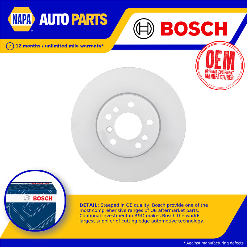 2x Brake Discs Pair Vented fits BMW X5 E53 3.0 Front 00 to 06 332mm Set Bosch