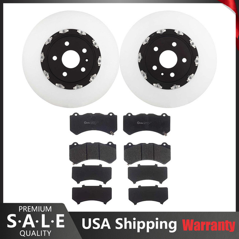 Brembo Front Brake Kit 370mm Disc Rotors Low-Met Pads For Camaro ZL1 CTS V 6.2L