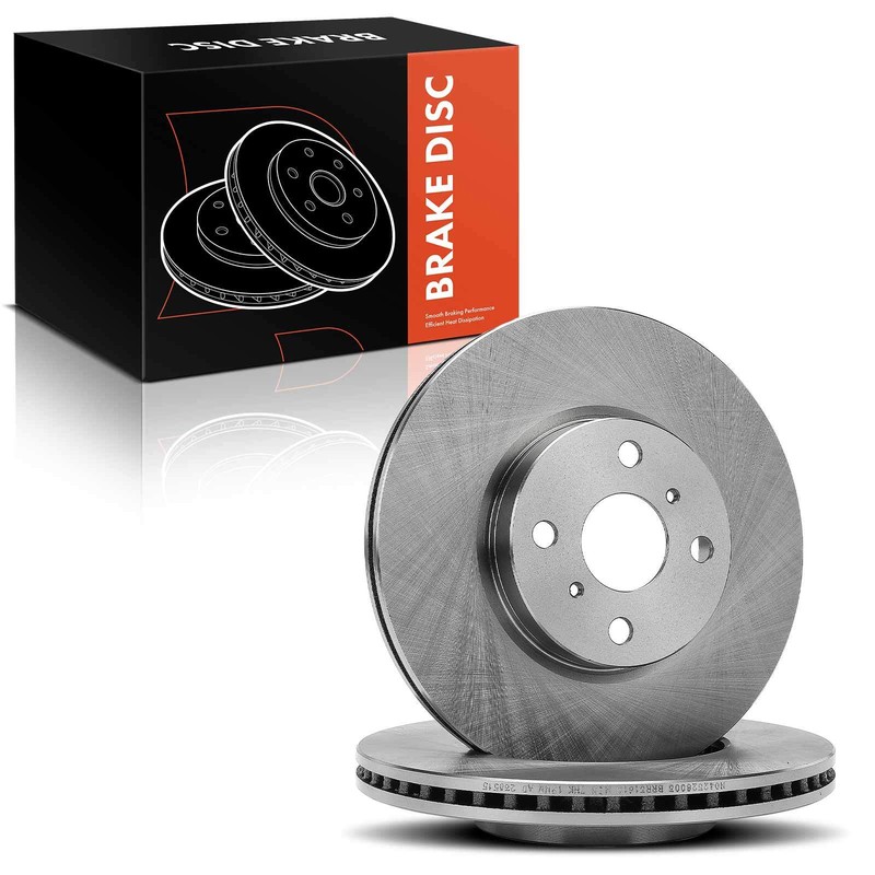 2Pcs Disc Brake Rotors for Toyota Yaris 2012 2013 2014-2018 L4 1.5L Front Side gallery
