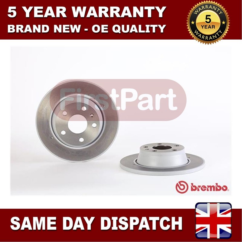 Fits Audi TT 2006-2014 1.8 2.0 TDi 2.5 3.2 Firstpart Rear Brake Discs 8J0615601