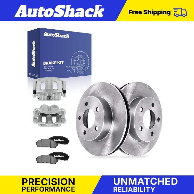 Front Brake Rotors Ceramic Pads Calipers for Mazda, B4000 2003-2004, 4WD V6 4.0L