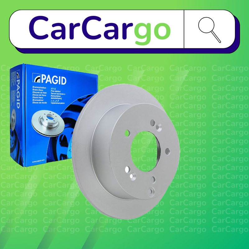 Pagid Solid Rear Brake Discs Pair For Hyundai XG 250 1998-2005 262 mm